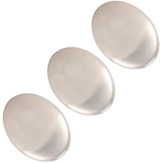 Eacam STAINLESS STEEL ODOR REMOVING BAR EFFICIENTLY ELIMINATES FISH GARLIC ONION SMELL FOR KITCHEN GADGET ENTHUSIASTS (3PCS) - Image 2